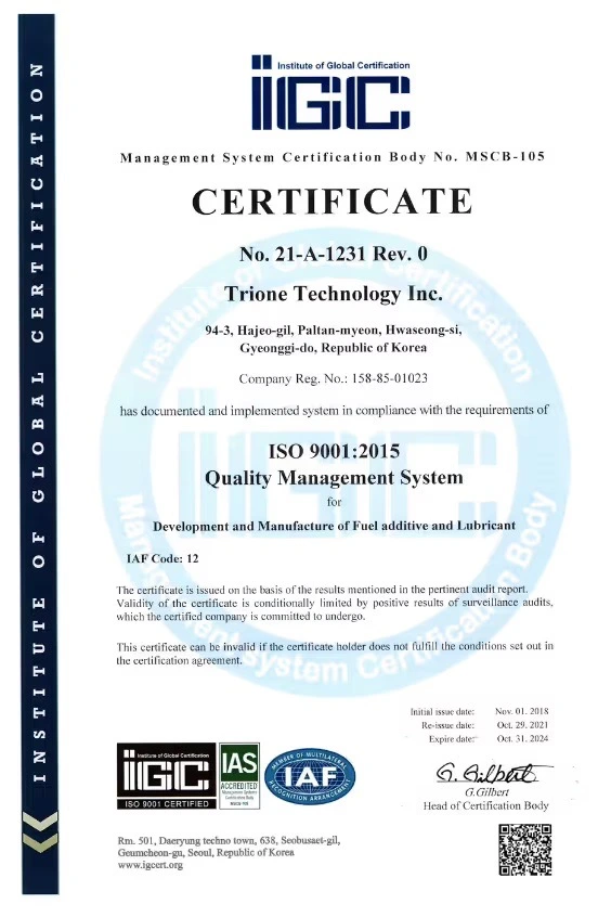 Chứng nhận ISO 9001