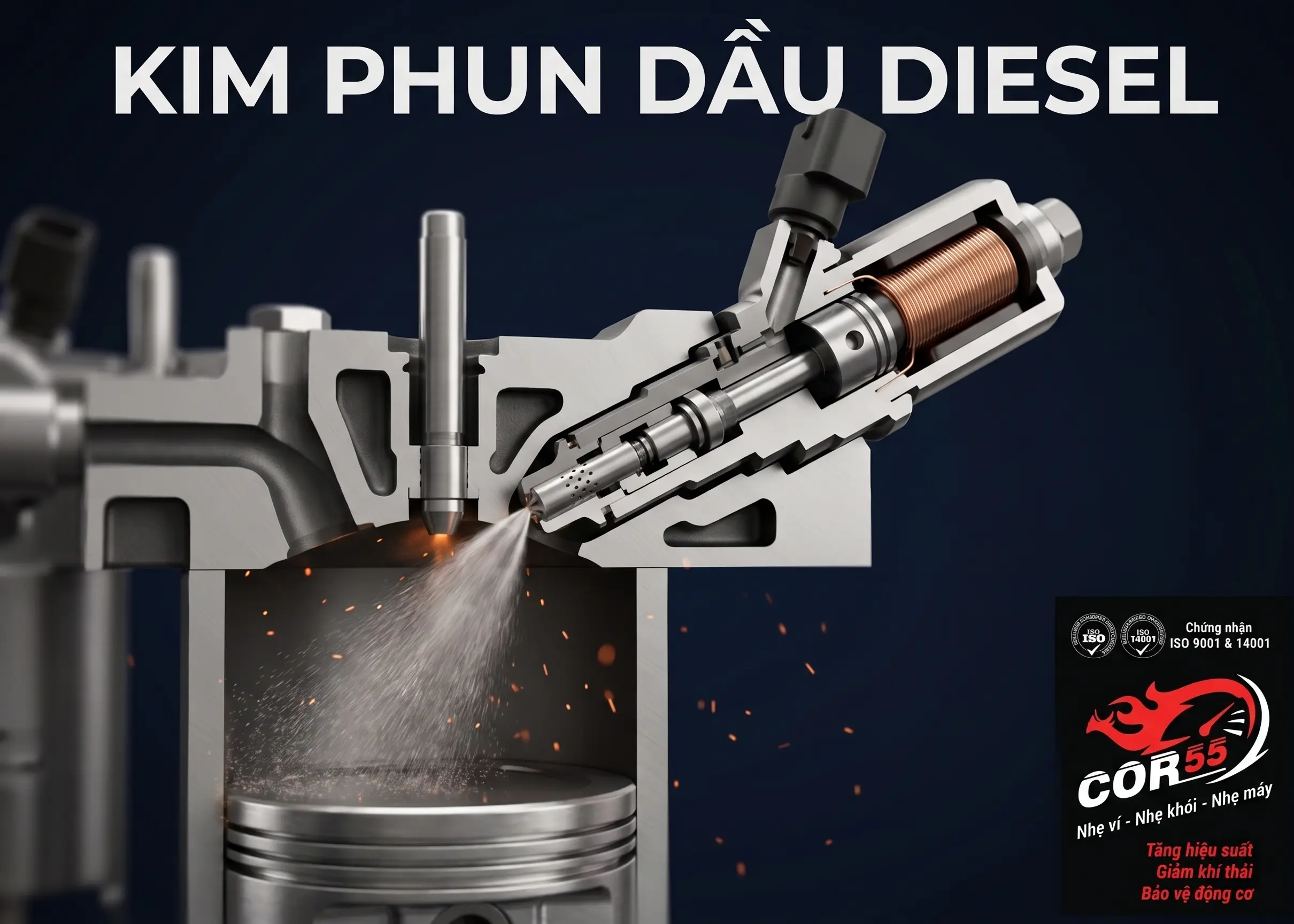 Sử dụng COR55 để bảo vệ kim phun dầu diesel