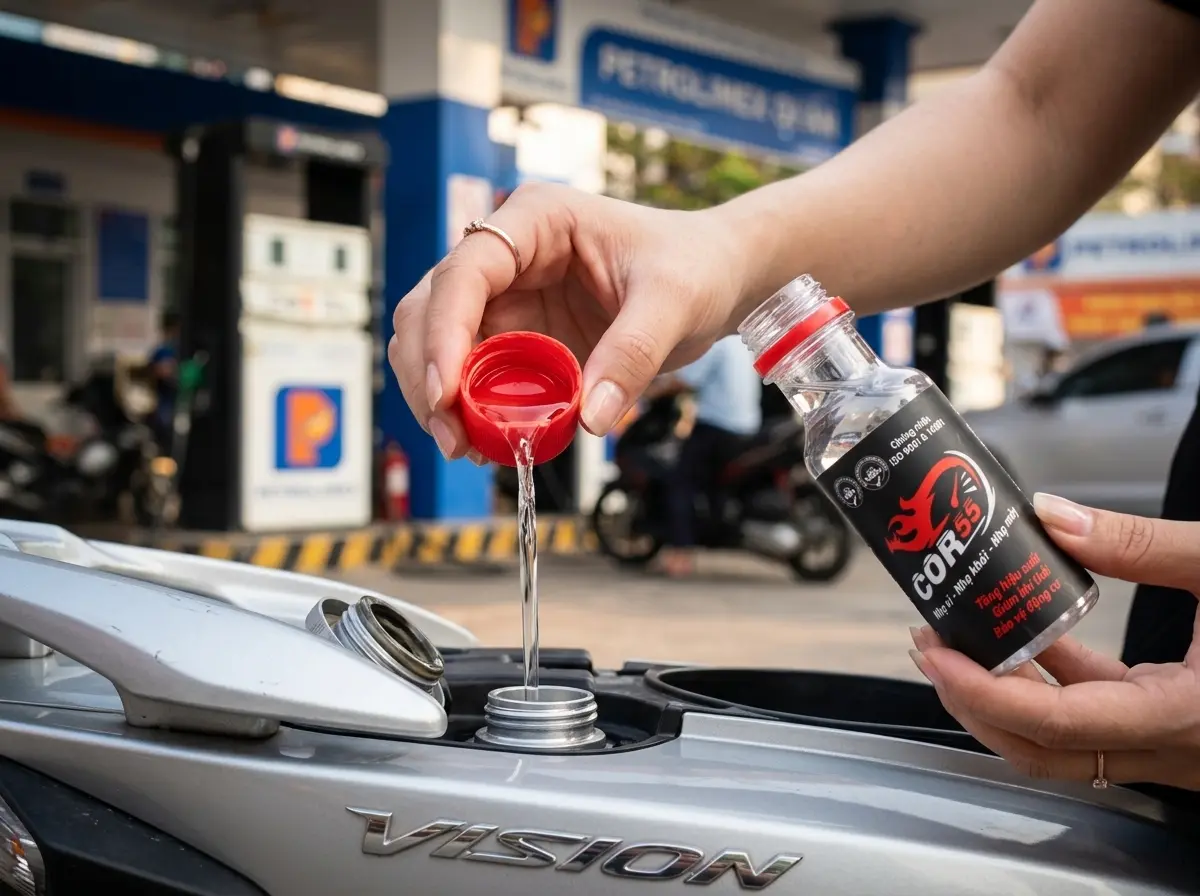 Vì sao COR55 là giải pháp vệ sinh kim phun xăng vision tốt nhất