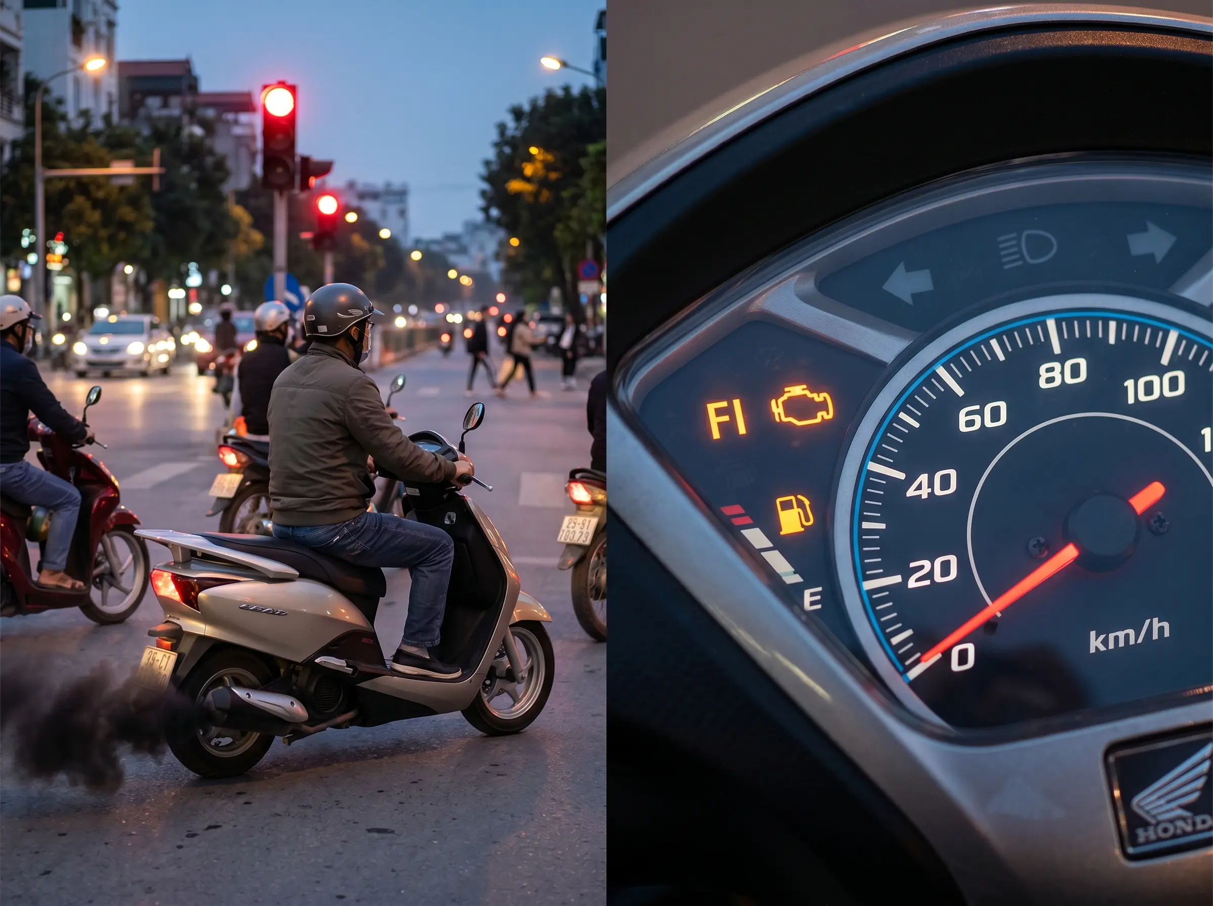 tại sao kim phun xe lead bị bẩn
