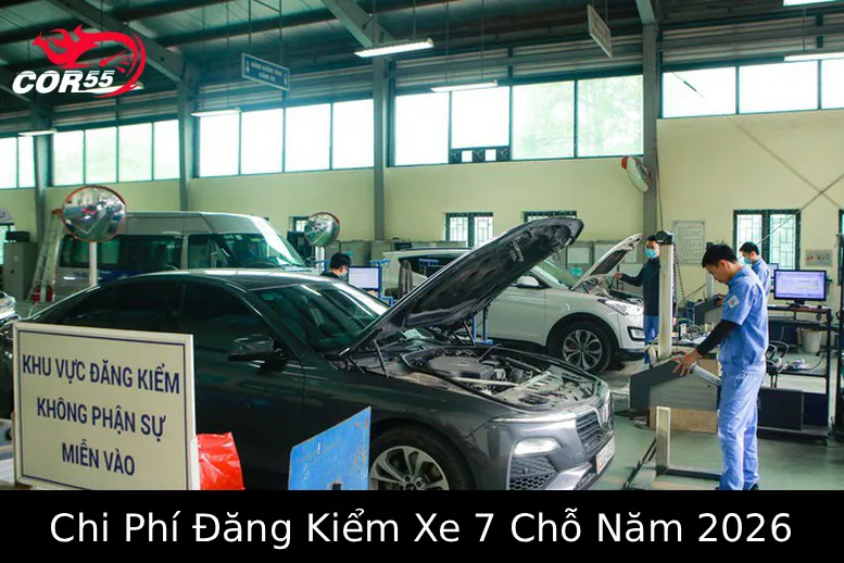 chi phí đăng kiểm xe 7 chỗ