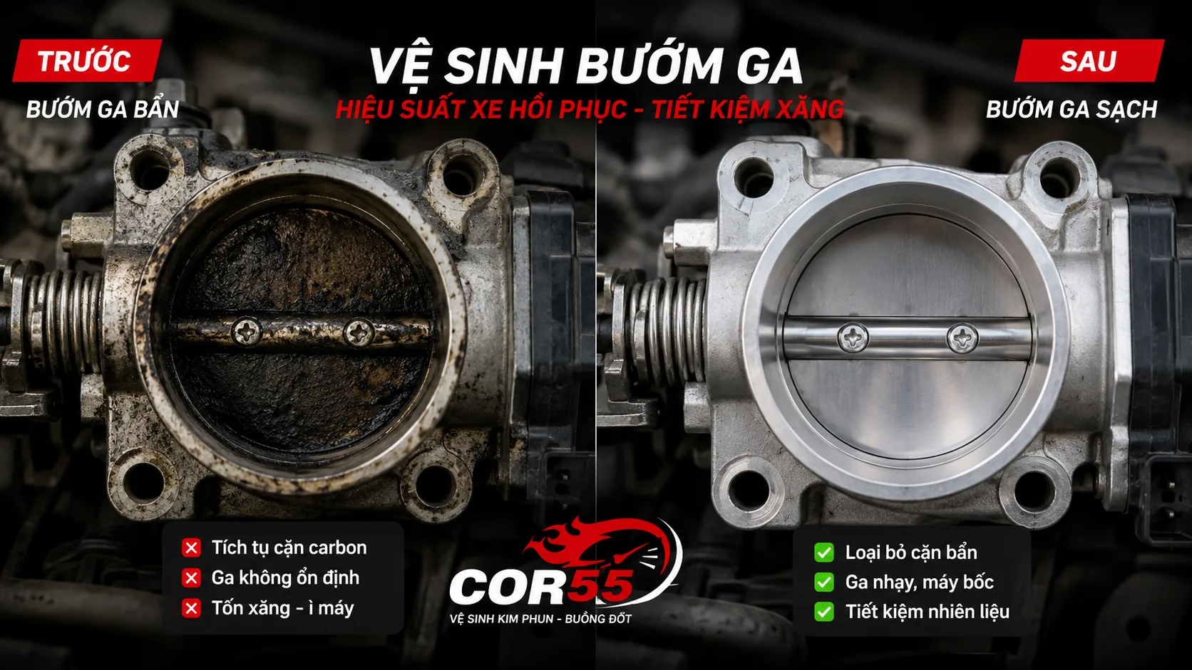 Vệ Sinh Họng Ga_ Dấu Hiệu Bẩn, Cách Làm Sạch Và Chi Phí Cho Xe Máy & Ô Tô