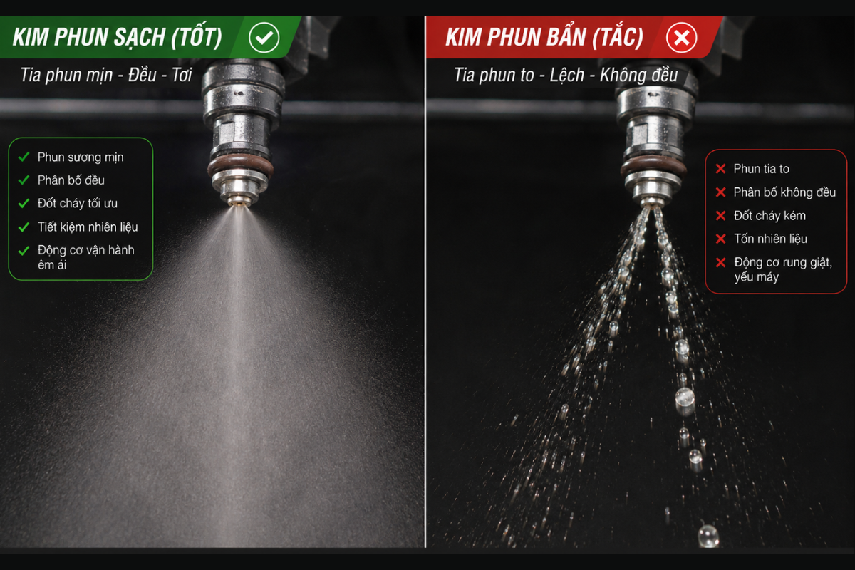 Xử lý kim phun Vario bị bẩn bằng cách nào hiệu quả nhất